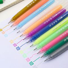 12-color highlight pen painting graffiti needle pen highlighter white paint pen student color notebook graffiti pen wholesale