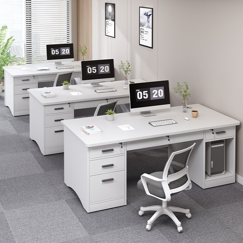 Office Desk Staff Station Office Desk and Chair Combination Simple Modern Boss Desk Single Workstation Desktop Computer Desk