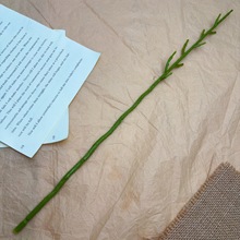 仿真花花杆单支9目果绿37cm枝干 母亲节教师节仿真康乃馨杆婚礼造