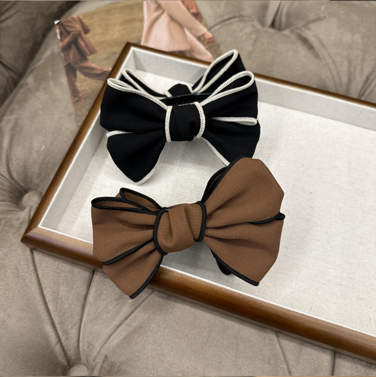 30g Weight Hair Clip Hair Accessories Type 1 Piece Quantity Holiday, Daily Occasion Bow Knot Pattern Women's Gender Simple Style, Classic Style Style Women's Simple Style Classic Style Bow Knot Cloth Hair Clip 10