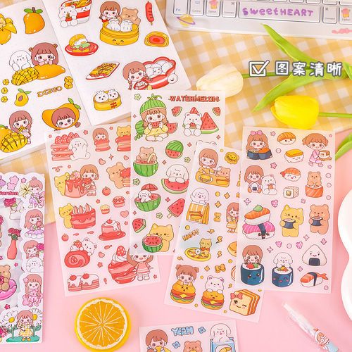 Instagram Journal Sticker Set for Kids - Cute Cartoon DIY Notebooks Decorative Small Pattern Sticker Pack for Wholesalers