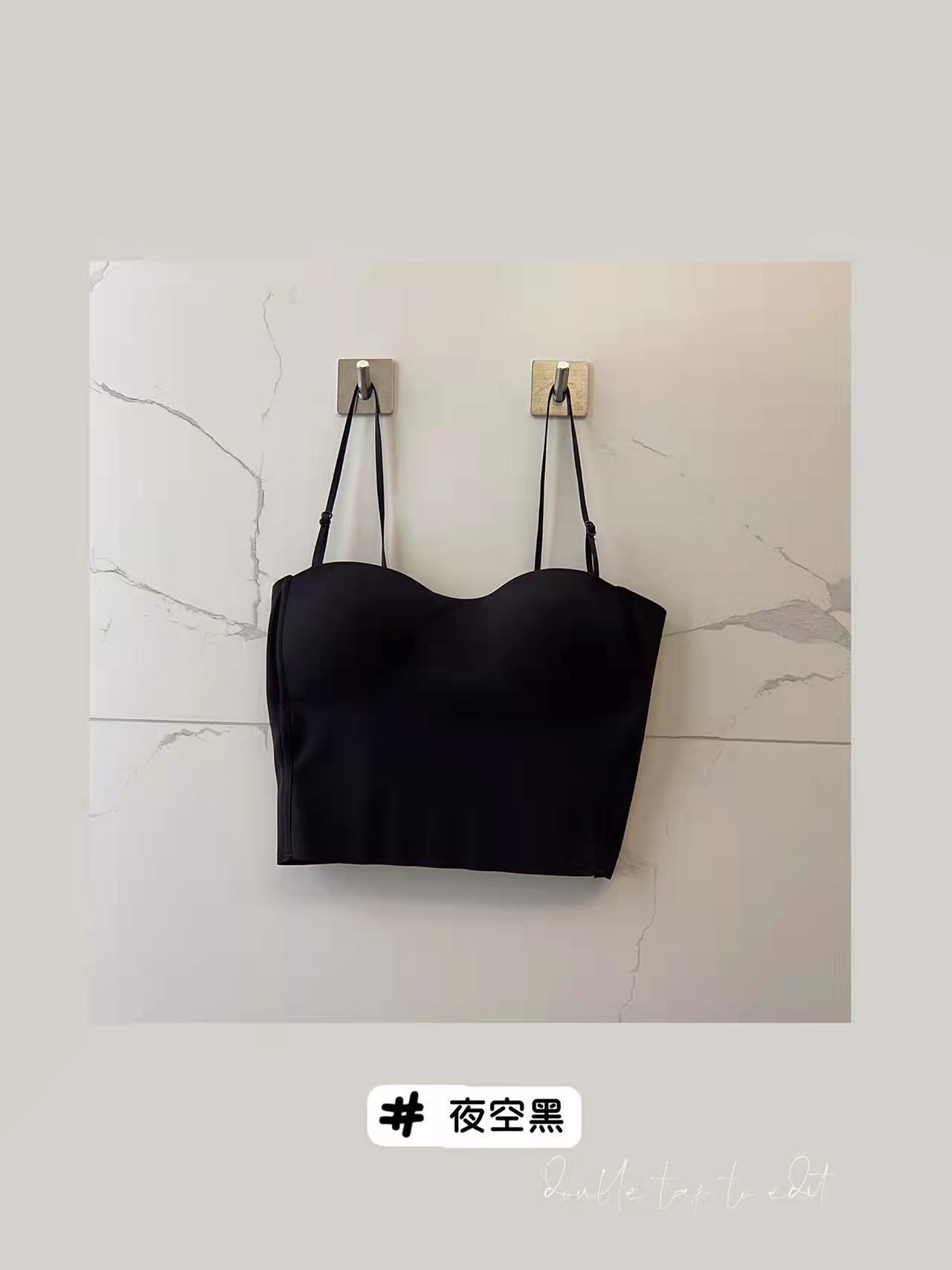 2885 Chaleco de una sola pieza camisola sin costuras push up camisola inalámbrica ropa interior anti-exposición tubo superior belleza sujetador trasero