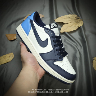 Putian Shoes Pure Original Aj1 Low-Cut Barb Men's Basketball Shoes Aj1 Obsidian Women's Sneakers Smoke Gray Mocha Cross-Border Trend