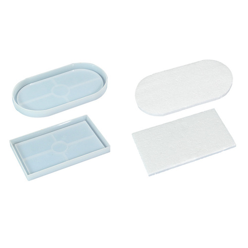 Proud diy glue mold oval rectangular tray silicone mold mirror storage ornaments cross-border exclusive supply