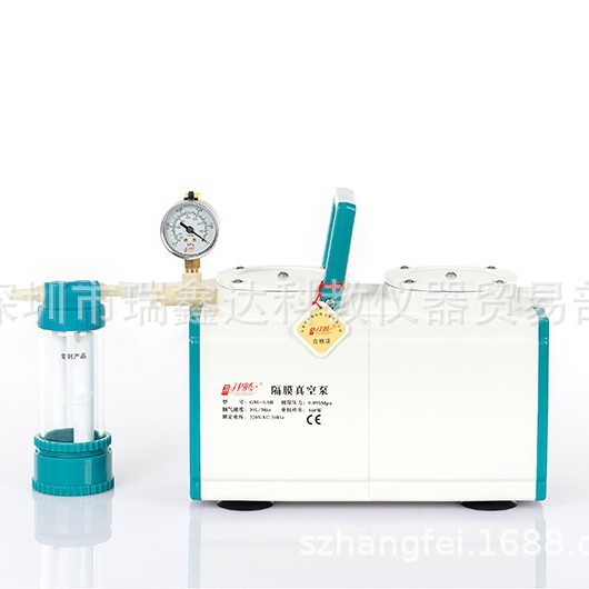 津腾隔膜真空泵GM-0.5B型隔膜真空泵特氟龙型膜片实验室真空泵