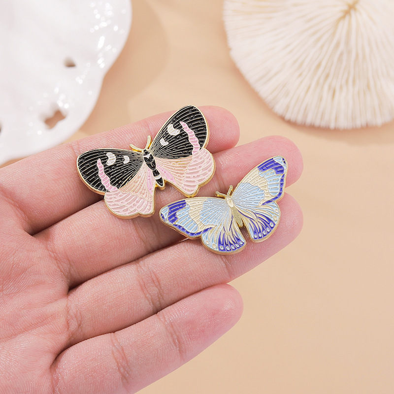Butterfly Pattern Cartoon Style Pin Butterfly Alloy Plating Women'S Brooches
