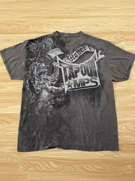 Y 2kレトロtシャツ新作原宿ヒップホップラウンドネックtシャツ男女半袖ゴシック上着ストリートウェア|undefined