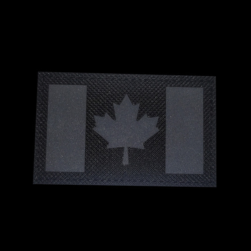 Tai Feng Canadian Flag Reflective IR Velcro Badge Maple Leaf Flag Tactical Morale Badge Luminous Engraved Cloth Sticker