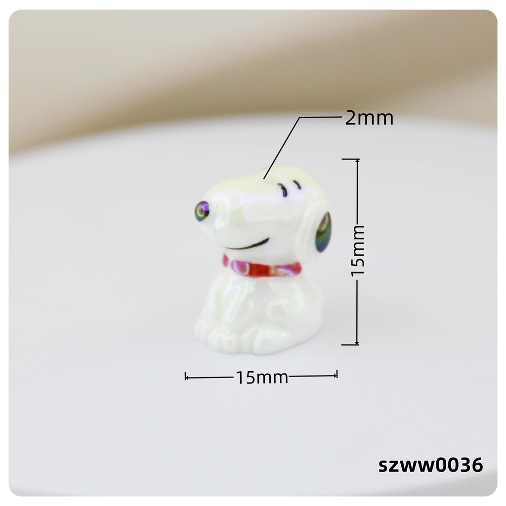 Agujero vertical chapeado UV sombrero de color gafas perros DIY manuales cuentas bolígrafo cuentas sueltas accesorios accesorios llaveros