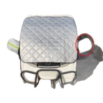 Electric Tricycle Snow Cover, Frost Protection Cover, Waterproof and Sunproof Front Windshield Cover, Thickened Windproof Cover