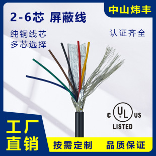 UL2464多芯2-50芯鋁箔隔離護套線18-28AWG美規環保單電腦線UL認證