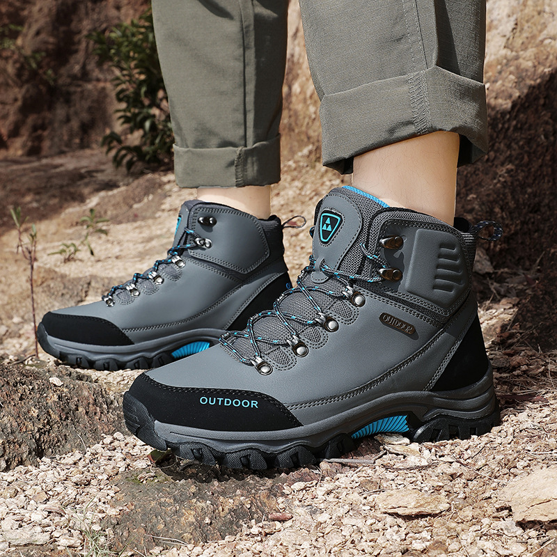 Escalada transfronteriza para hombres al aire libre casual de alta altura zapatos de montaña de moda de viaje de campo zapatos de senderismo