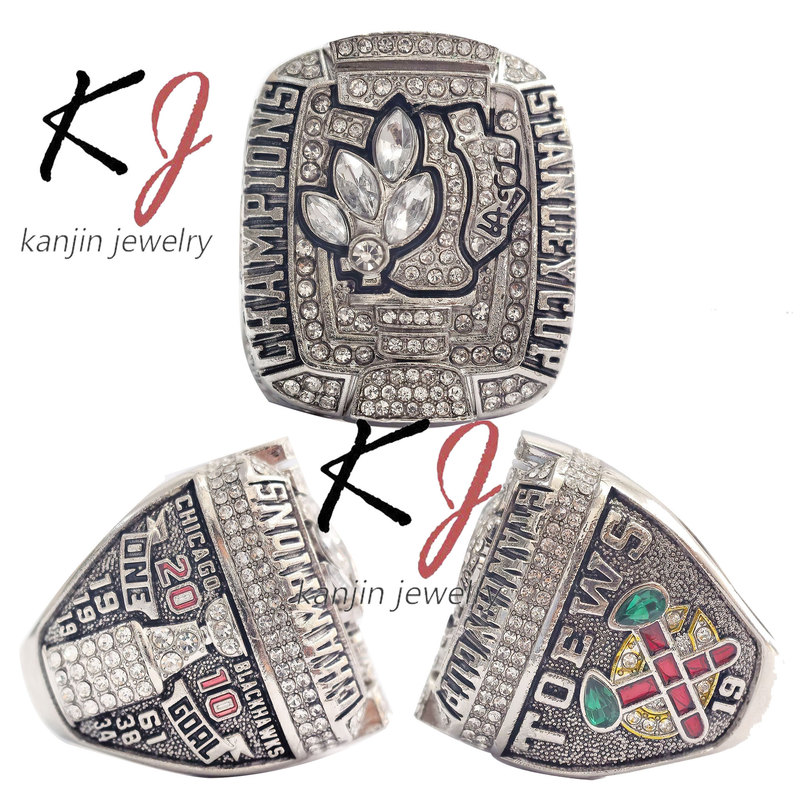 Nhl2010 Chicago Blackhawks Championship Ring Ice Hockey Zinc Alloy Men's Ring Manufacturer Wholesale