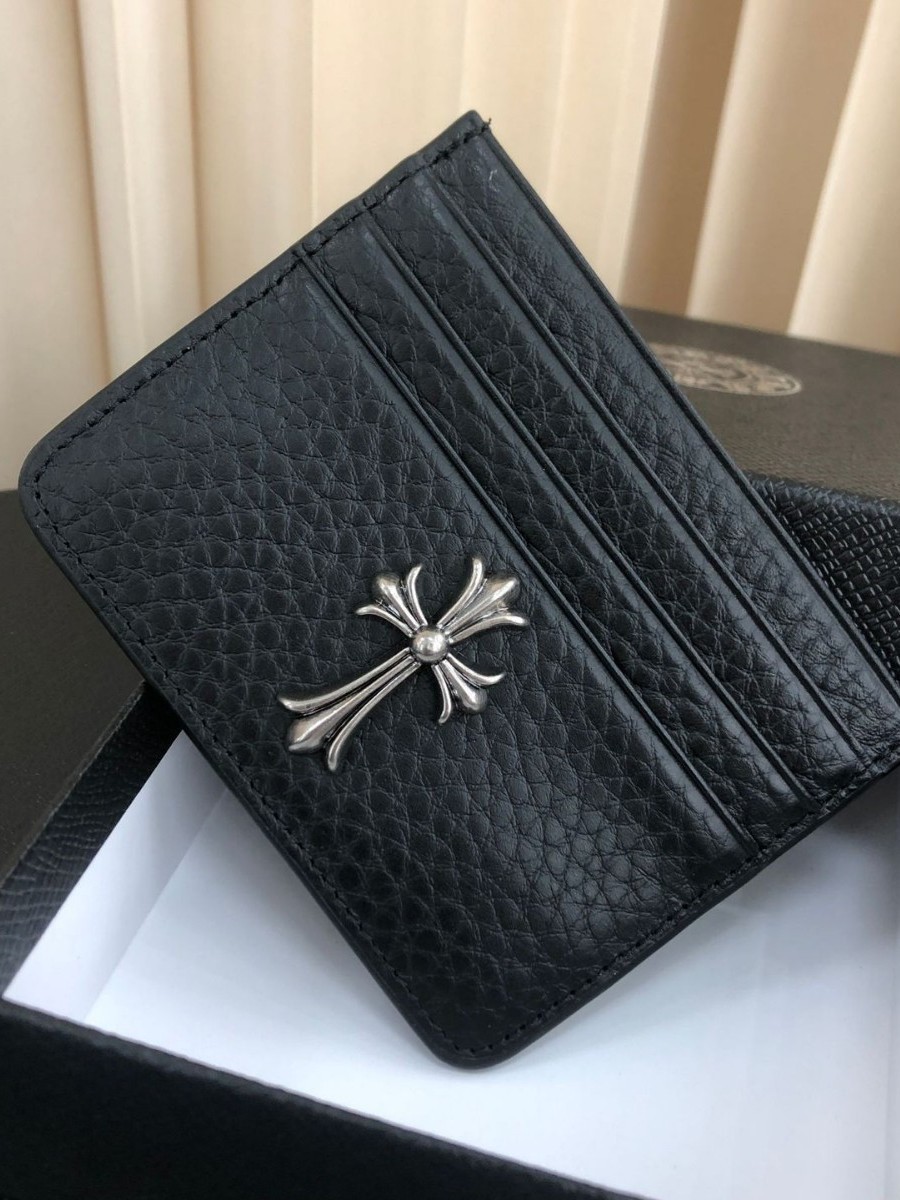 Punk-Style Card Holder with Cross Design, Long Wallet, First-Layer Cowhide, Light Luxury, High-End Feel, Glasses Case, Unisex Key Holder QC-foto från 1688 på Qualit.ly