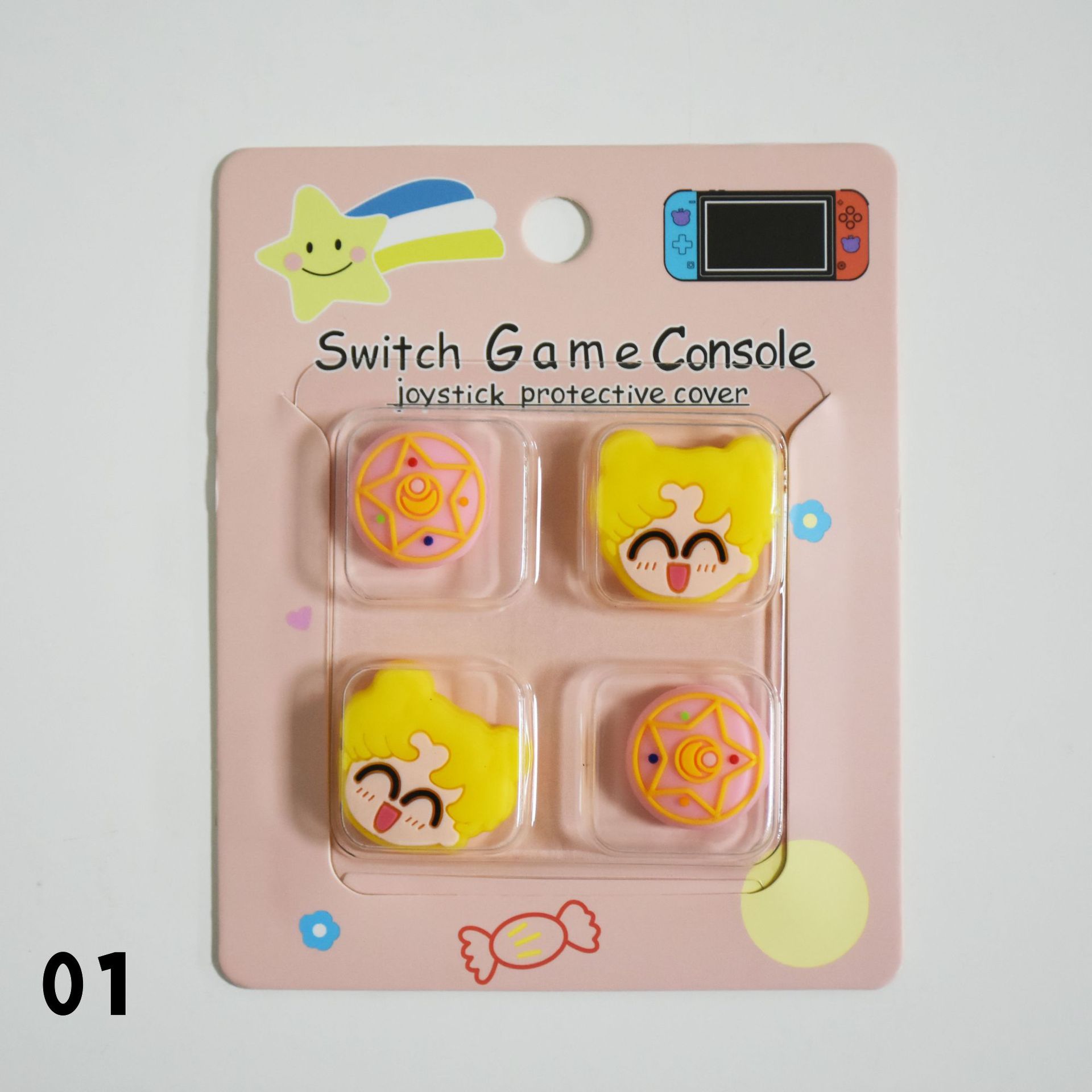 Tapa basculante de silicona de Nintendo Switch de dibujos animados NS Lite tapa basculante tapa protectora mango tapa protectora basculante