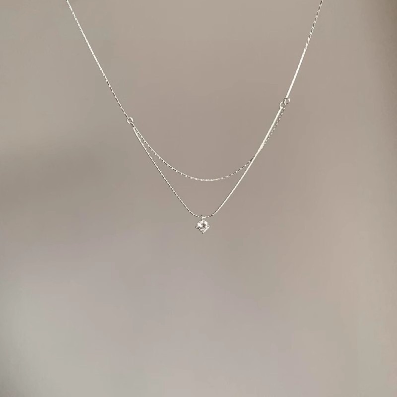 Nouveau collier de luxe pour femme en argent sterling S925, élégant, inaltérable, avec un papillon et une chaîne clavicule haut de gamme et polyvalente._voghion.com