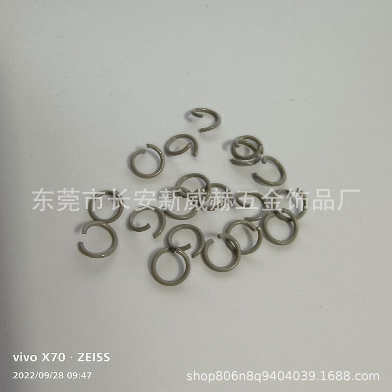 在庫あり 1.2*8MMと1.2*10MMの塗装済みカラーオープンリング 鉄製接続リング ブレスレットDIYアクセサリー|undefined
