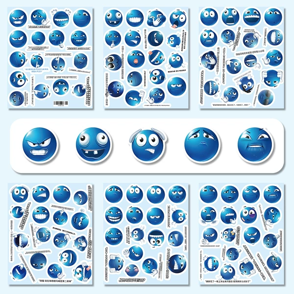 Little Blue Bean emoticon pack-103 photos