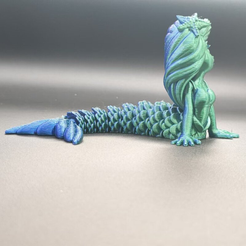 国境を越えた新製品3dプリント人魚シミュレーション可動関節かわいい露店夜市児童玩具置物|undefined
