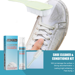 Jue-Fish Shoe Cleaning and Repair Kit White Shoe Cleaning Stains Yellow Edge Brightening Portable Whitening Agent