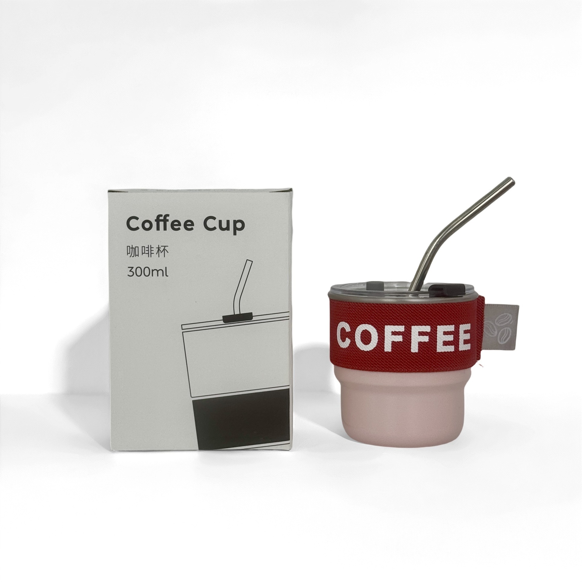 304 tazas de acero inoxidable taza de café con tapa taza de agua al por mayor personalizada estilo portátil al aire libre simple