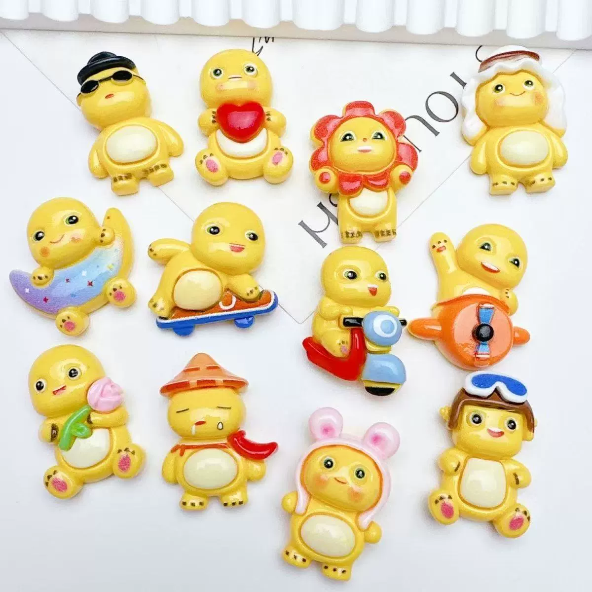 Мультяшный маленький молочный дракон смола аксессуары декоративные diy крем клей ручной работы заколки для волос для холодильника наклейки канцелярские украшения ручной счет