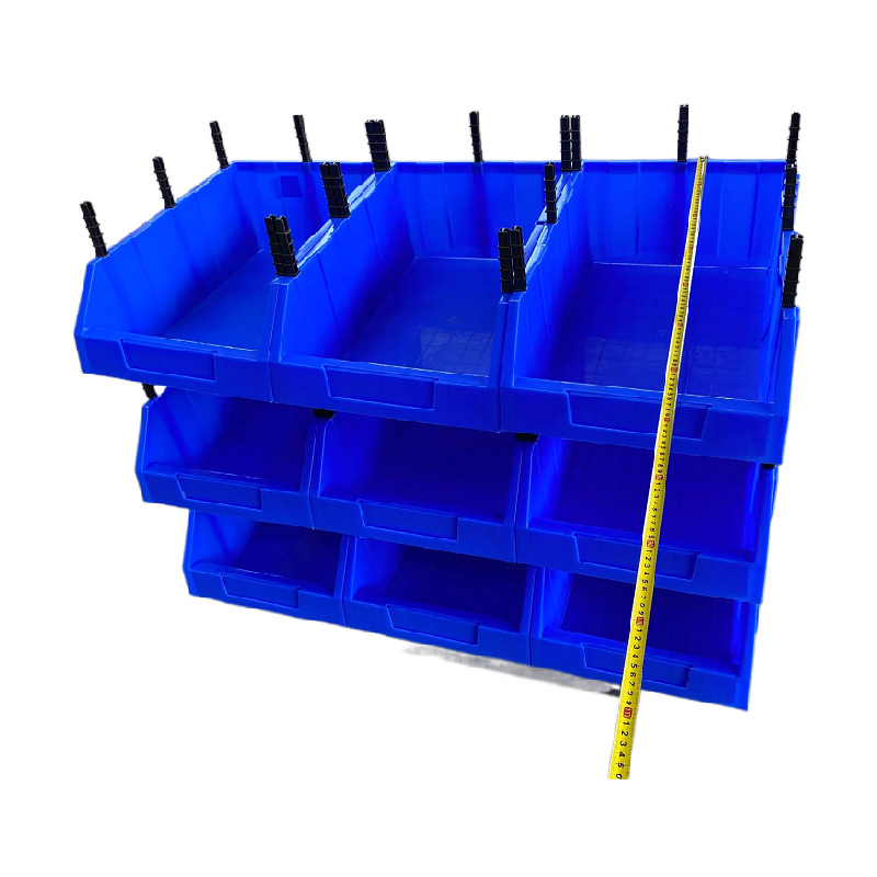 供应云南昆明仓储货架箱 斜口储物箱 物资收纳箱 螺丝配件箱