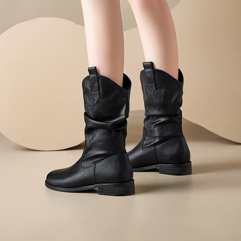 Augusto Lion Black Martin botas para mujeres 2026 nuevo invierno Maillard West botas vaqueras botas cortas botas caballero