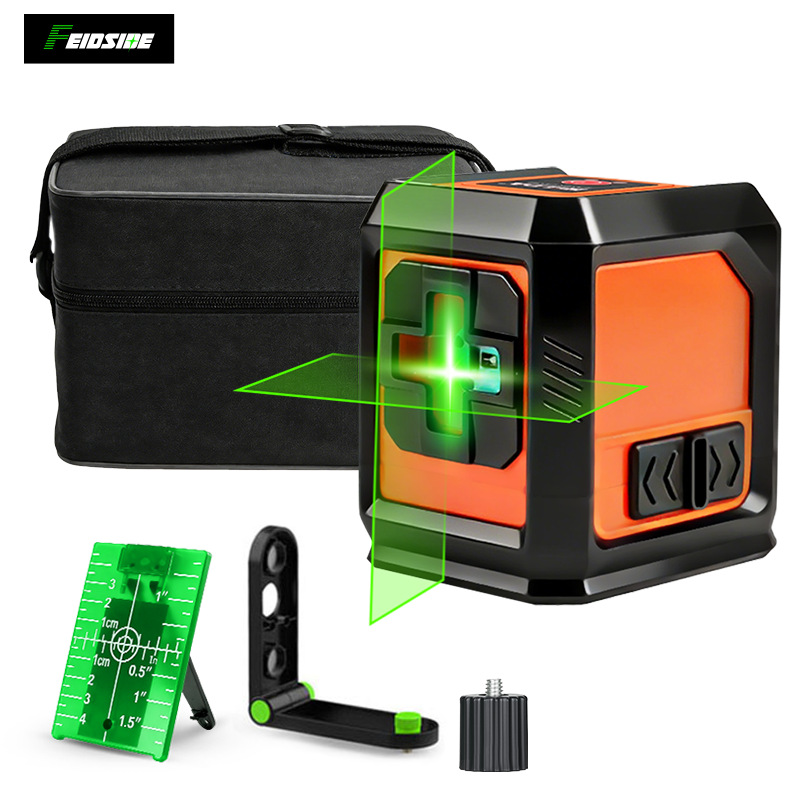 Transfronterizo de dos líneas nivel verde mini láser lanzador de línea de alta precisión luz intensa línea delgada máquina de línea automática