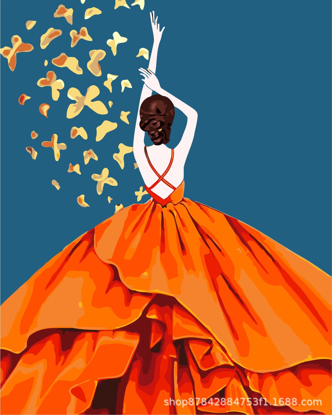 Pintura al óleo digital bricolaje al por mayor hecho a mano relleno de color curación descompresión popular para niños flor nieve montaña decorativa pintura de paisaje