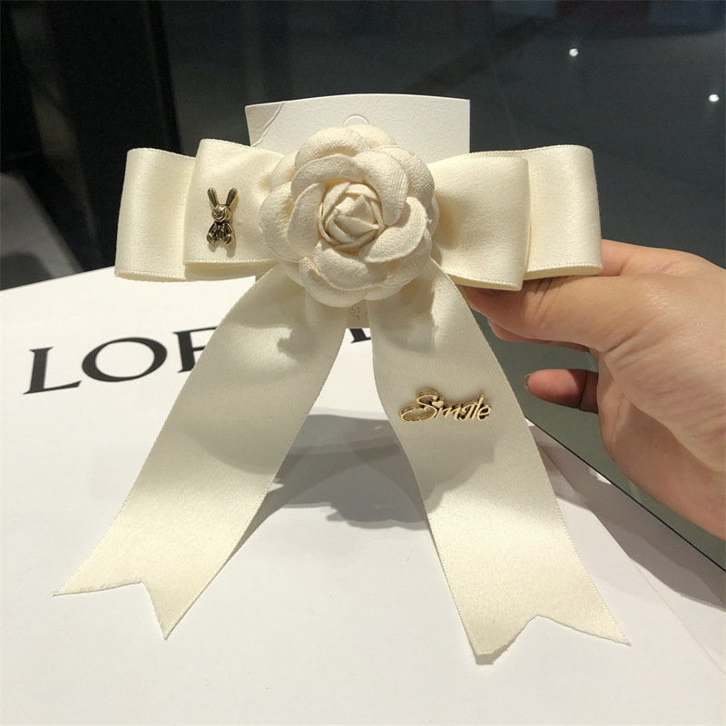 流氓兔重工飄帶一字夾2023夏季新款網紅拍照小紅書博主同款一字夾