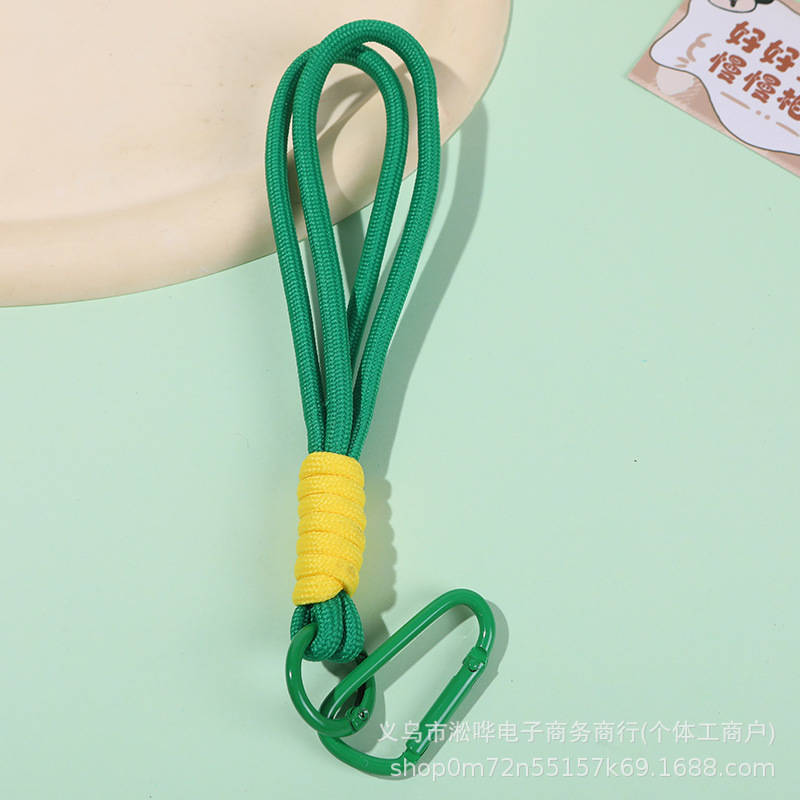 녹색 + 노란색 카라비너