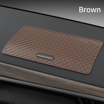 Cross-Border Hot-Selling Car Anti-Slip Anti-slip mat - unlabeled-mocha-brown-upgraded-plaid-pattern-high-temperature-resistant-anti-slip-mat