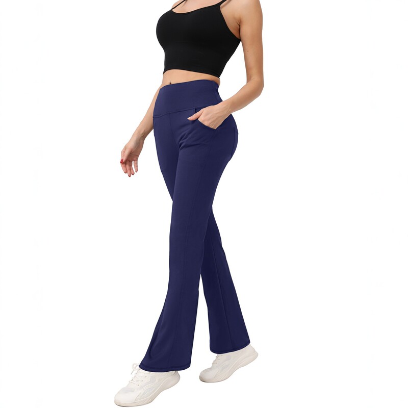 Hip-Lifting Yoga Pants, Flared Pants, Casual Micro-Flare Solid Color Women's Fitness Pants, Wide-Leg Pants, Cross-Border European and American Style Hip-Lifting Yoga Pants, Flared Pants, Casual Micro-Flare Solid Color Women's Fitness Pants, Wide-Leg Pants, Cross-Border European and American Style