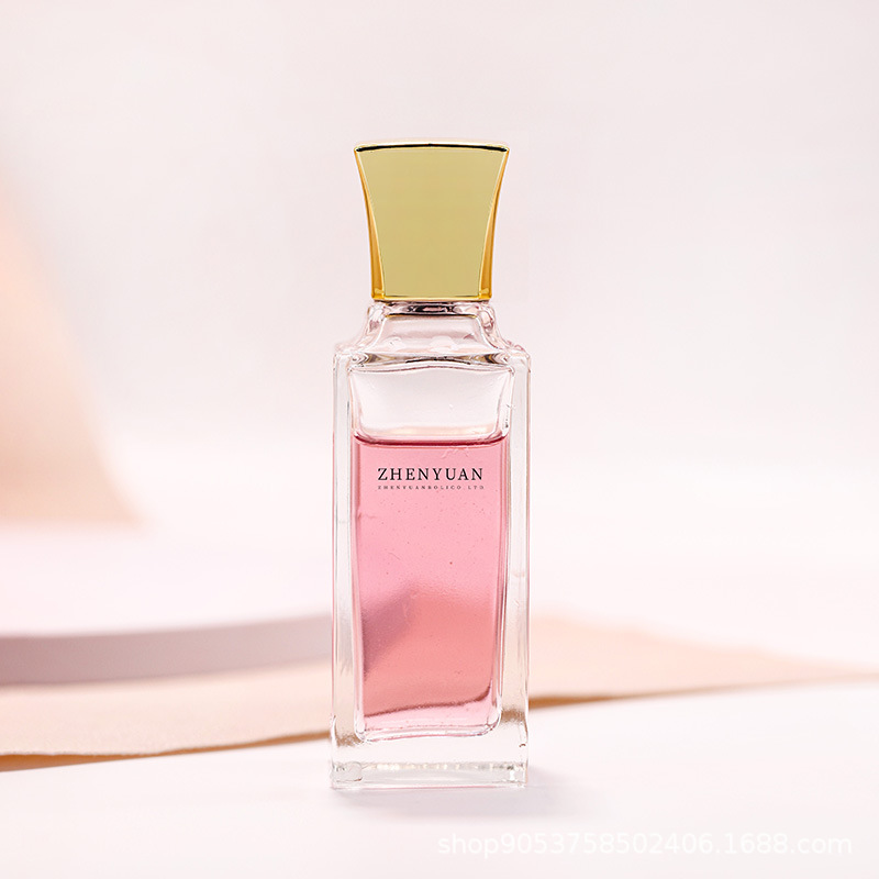 源头厂家批发定 制抖 音创意网红款小清新中性风方形空香水玻璃瓶