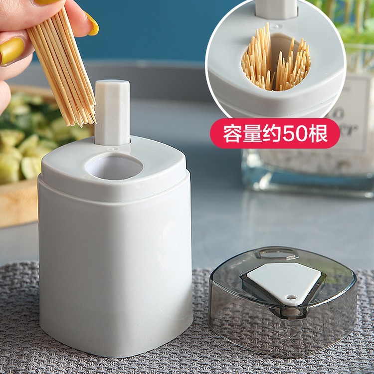 Caja de almacenamiento de restaurante titular de palillo de dientes de tipo prensa para el hogar Suministro directo de fábrica automática pop-up caja de palillo de dientes