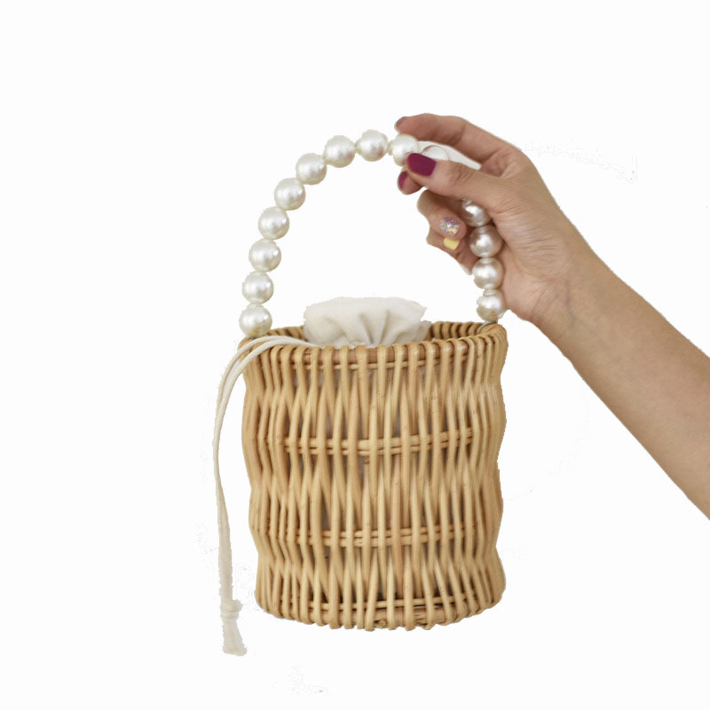 225g Weight Beading, Weave Fashion Element String Closure Type Single Shoulder Strap Strap Type Crossbody Bag Bags Type Holiday, Travel Occasion Straw Material Solid Color Pattern Spring&Summer Season Women's Gender Vacation, Beach Style Small Size Women's Small Straw Solid Color Vacation Beach Beading Weave String Crossbody Bag 9