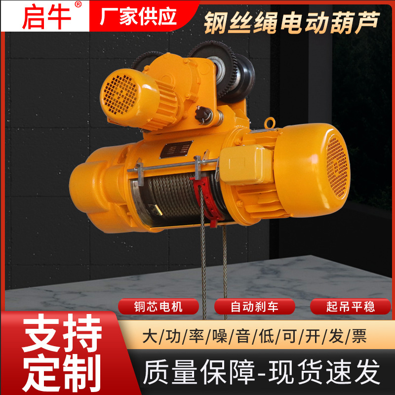 钢丝绳电动葫芦现货1T6M 起重机电动葫芦3吨5吨10T CD1型电动葫芦