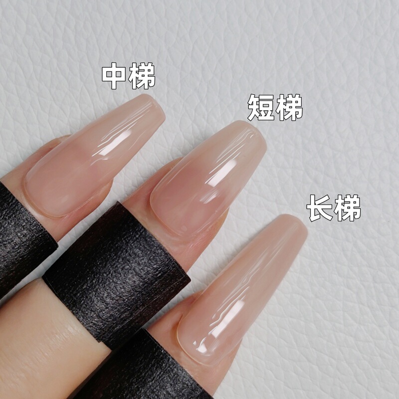 Zhi Jian's Innovative Trapezoidal A-Shaped Press-On Nails, Categorized by Size, Matte Acrylic, No Filing Needed, Wholesale from the Source Zhi Jian's Innovative Trapezoidal A-Shaped Press-On Nails, Categorized by Size, Matte Acrylic, No Filing Needed, Wholesale from the Source