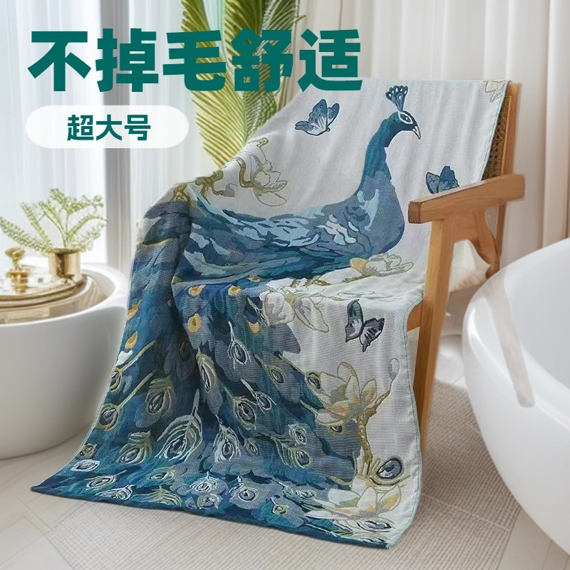 新款纯棉三层纱布成人儿童浴巾新生婴幼儿全棉沙滩巾厂家直销批发