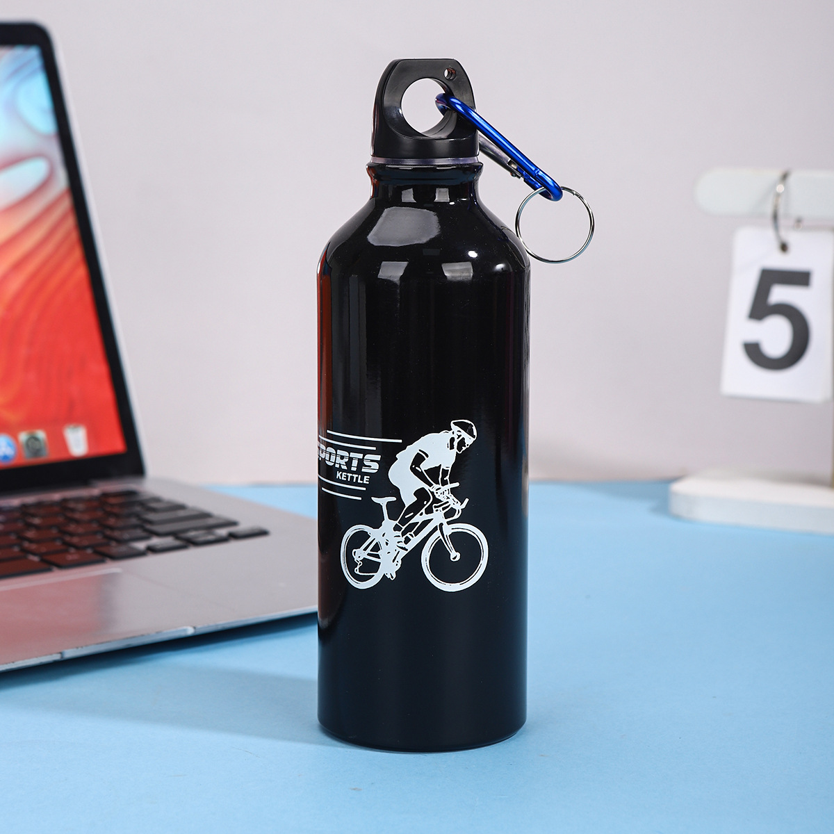 Nuevo simple taza de aluminio portátil de gran capacidad para niños y niñas ciclismo alpinismo botella de regalo taza LOGO al por mayor