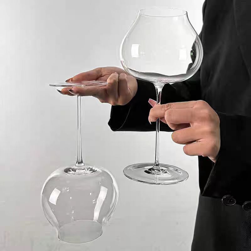 Taza de vino de vidrio conjunto de taza de whisky xo taza de vino tinto taza de vino sin plomo taza de champán