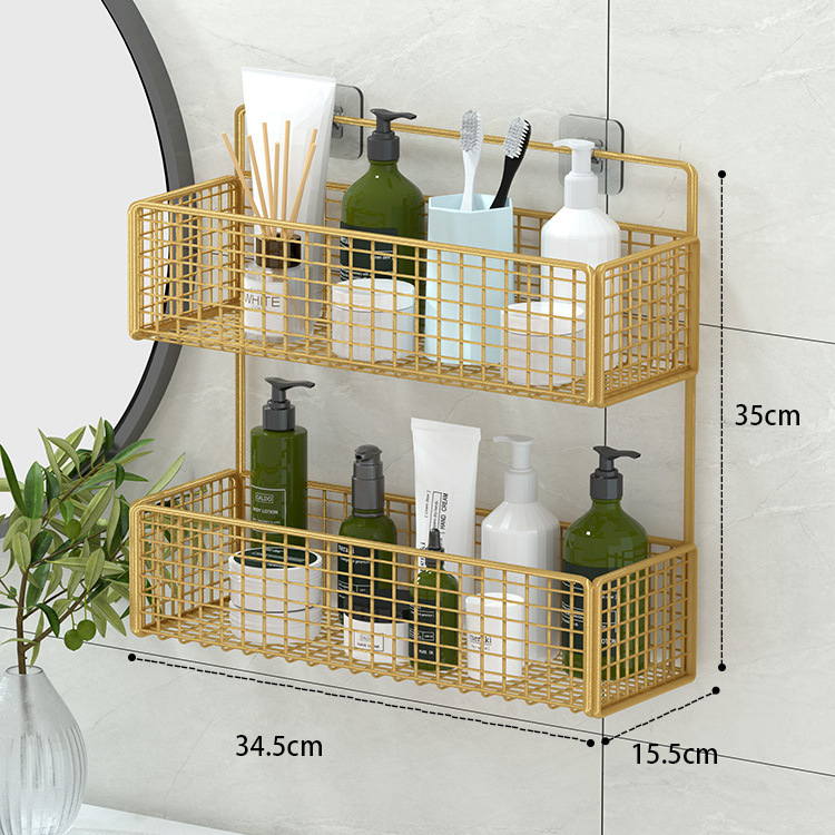 Rack de almacenamiento de baño Baño inodoro ponche libre de pared colgante de baño inodoro toalla rack de almacenamiento artefacto pared