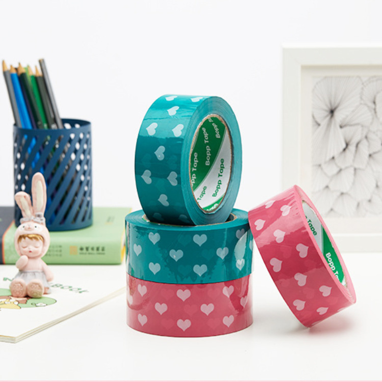 Thankyou cinta adhesiva de embalaje rosa, sello de red, cinta de sellado, cinta de impresión de dibujos animados, fabricante al por mayor