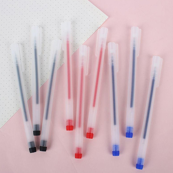 Transparent matte rollerball pen