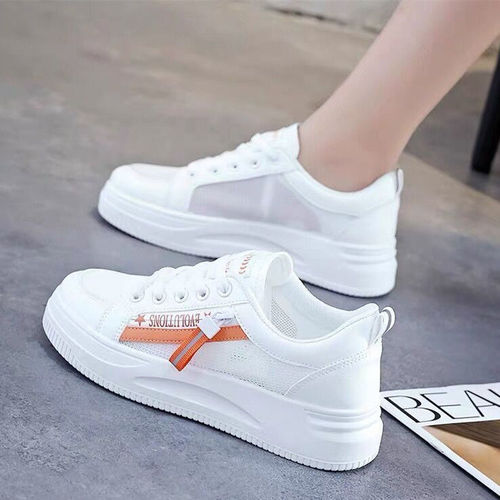 White shoes for women  summer new women's shoes versatile student shoes girls sneakers Korean style casual sports shoes