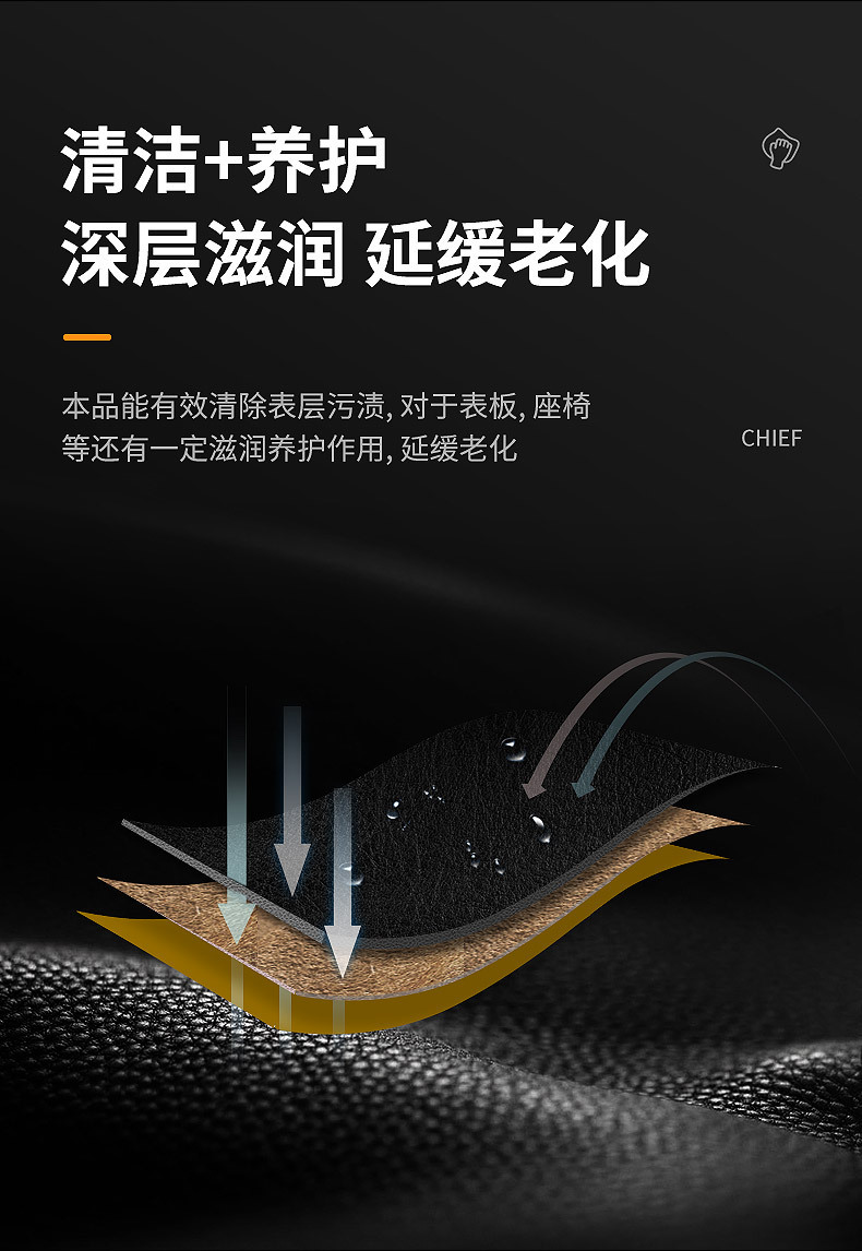 Car servant multifunctional foam cleaner 550ml car interior cleaning roof real leather seat decontamination