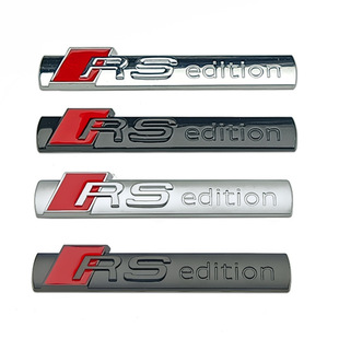 Suitable for Audi A4L side logo RS kit burning speed car logo rs edition logo car sticker word logo modification