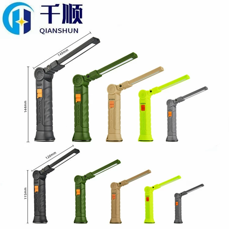 Многофункциональный магнит COB для ремонта авто светодиодный рабочий свет красный предупреждающий свет Сильный фонарик ремонтный рабочий свет автомобиля