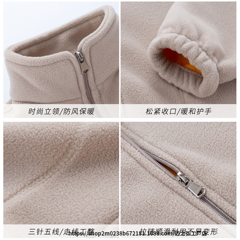 봄과 가을 어린이 양털 코트 새로운 아동복 소년 소녀 가을 및 겨울 코트 두꺼운 양털 스웨터 외투